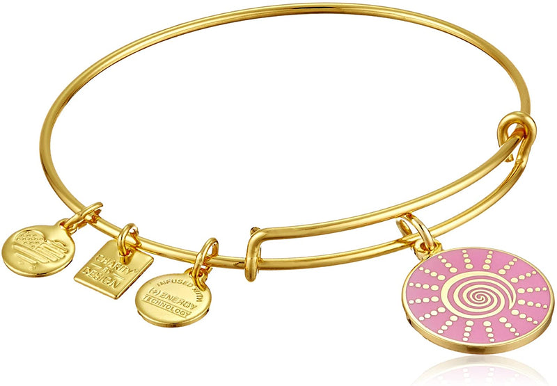 Alex and Ani Women's Charity by Design - Spiral Sun Expandable Charm Bangle Bracelet