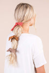 Season Color Bow Hair Tie Scrunchies