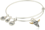 Alex and ANI Spirited Skull Bangle Bracelet, Expandable