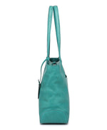 Dancing Bamboo Leather Tote