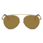 BETHEL | CA08 - Retro Mirrored Lens Teardrop Aviator Sunglasses