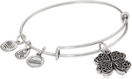 Alex and ANI Four Leaf Clover IV Bangle Bracelet