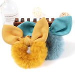 Faux Fur Hair Bow Scrunchies