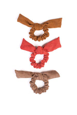 Season Color Bow Hair Tie Scrunchies