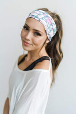 Mint Floral Headband Yoga