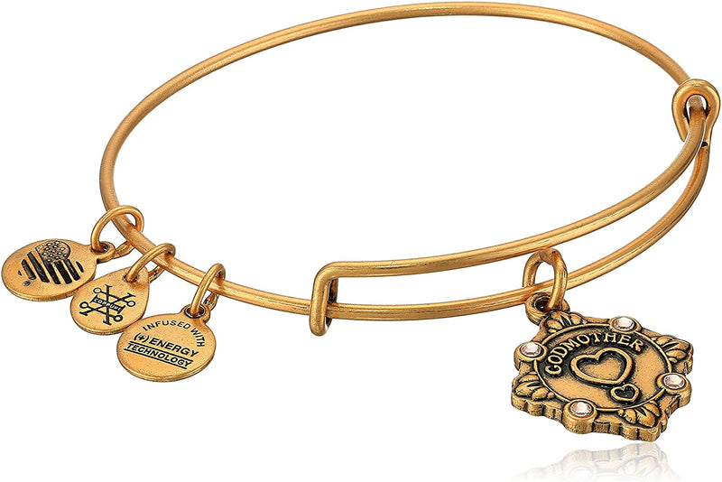 Alex and Ani Womens Because I Love You Godmother III Bangle