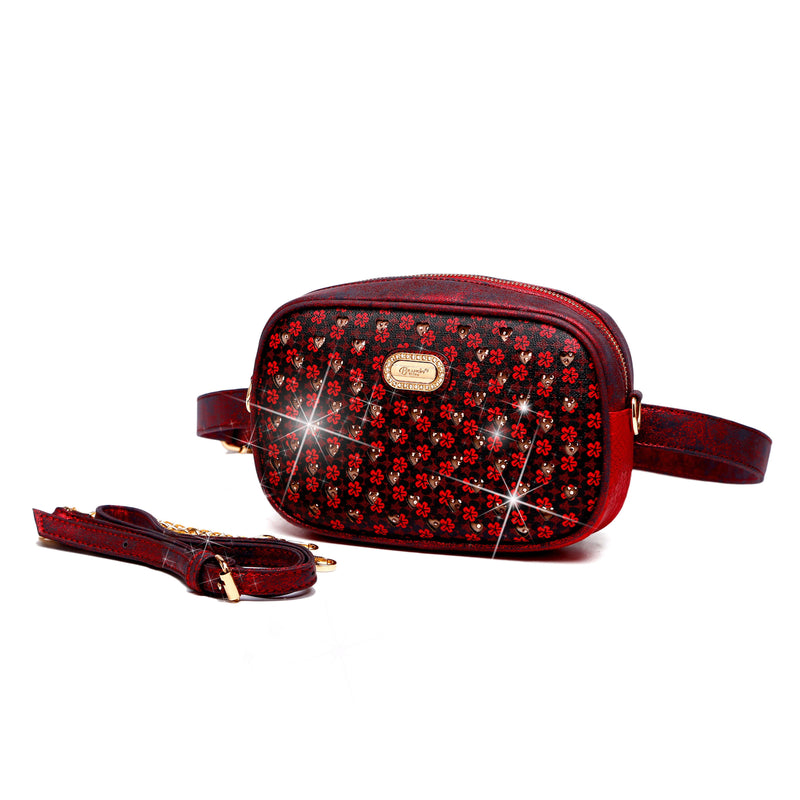 Twinkle Star Faux Leather Fanny Waist Bag Pack for Women