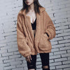 Faux Lambswool Oversize Hairy Jacket