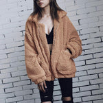 Faux Lambswool Oversize Hairy Jacket