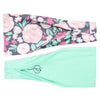 Mint Floral Headband Yoga