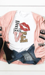 Love With Lips Graphic Tee