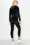 Velour Hoodie Legging Set