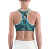 Women's Moisture Wicking O.U.R. Outdoors Sports Bra (White & Black Piping)