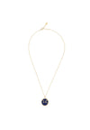 Zodiac Lapis Lazuli Gemstone Star Constellation Pendant Necklace Gold Virgo