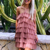 Sugar Plum Ruffled Mini Dress