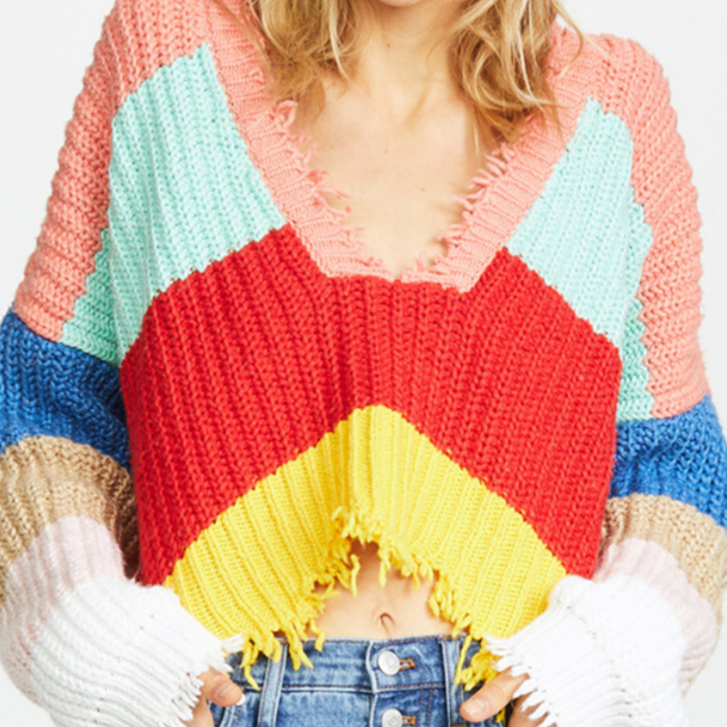 Shabby Rainbow Sweater