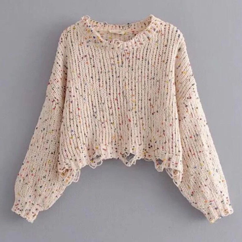 Chenille Pom Sweater