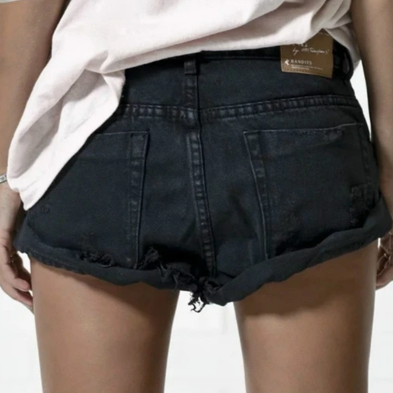 Denim Ripped Shorts