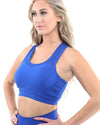 SALE! 50% OFF! Milano Seamless Sports Bra - Blue [MADE IN ITALY]