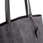 Dancing Bamboo Leather Tote