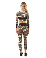 Virginia Camouflage Leggings - Brown/Green