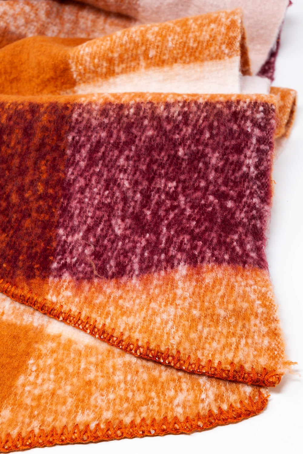 Scarf in Orange & Brown