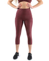 SALE! 50% OFF! Verona Activewear Set - Leggings & Sports Bra - Maroon [MADE IN ITALY]