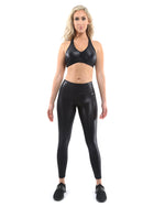 SALE! 50% OFF! Cortina Activewear Set - Leggings & Sports Bra - Black [MADE IN ITALY]