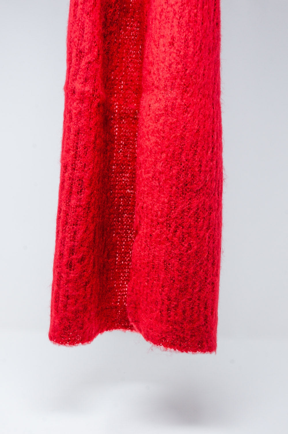 Fluffy Red Scarf