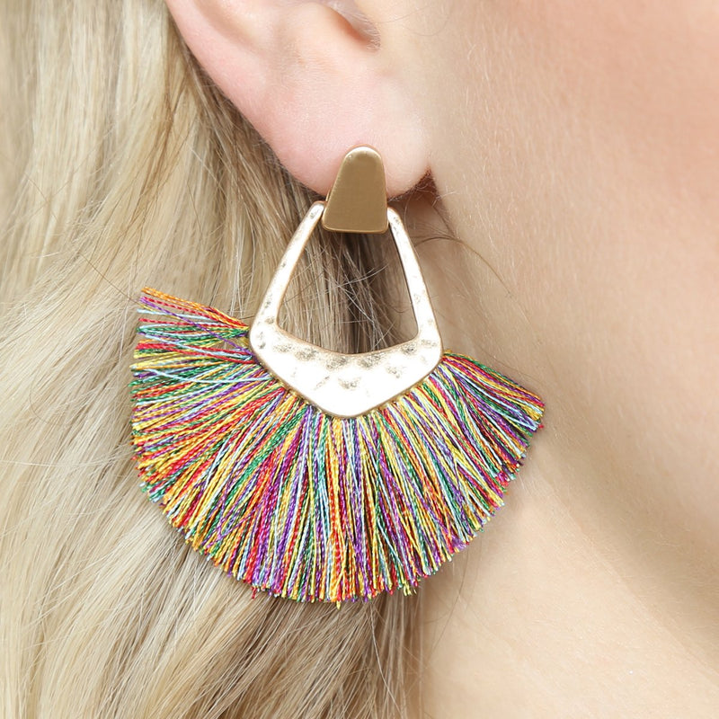 B1e2121 - Bohemian Inspired Tassel Dangle Earrings - Style 2