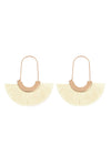 Fan Shape Drop Hoop Earrings