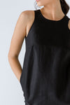 Black Sleeveless Sack Dress