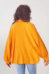 Textured Loose Fit Shirt in Orange