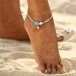 Beach Beaded Starfish Anklet Ankle Bracelet