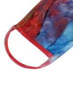 Rfm6006-Rtd023 - Tie Dye Reusable Pleated Face Mask for Adults