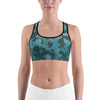 Women's Moisture Wicking O.U.R. Outdoors Sports Bra (White & Black Piping)