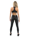 SALE! 50% OFF! Cortina Activewear Set - Leggings & Sports Bra - Black [MADE IN ITALY]