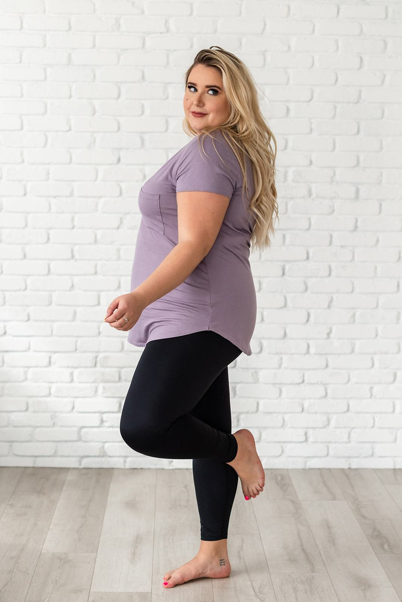 So Wonderful Short Sleeve Tee- Lilac