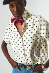 Polka Dot Shirt in Cream