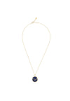 Zodiac Lapis Lazuli Gemstone Star Constellation Pendant Necklace Gold Pisces