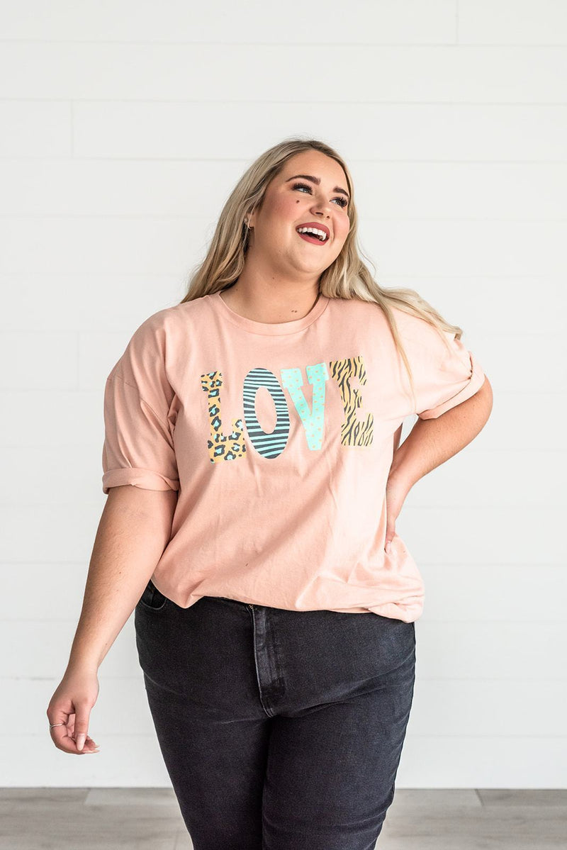 LOVE Patch Graphic Tee