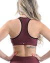 SALE! 50% OFF! Verona Activewear Sports Bra - Maroon [MADE IN ITALY]