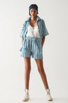 Relaxed Shirt in Blue Stripe