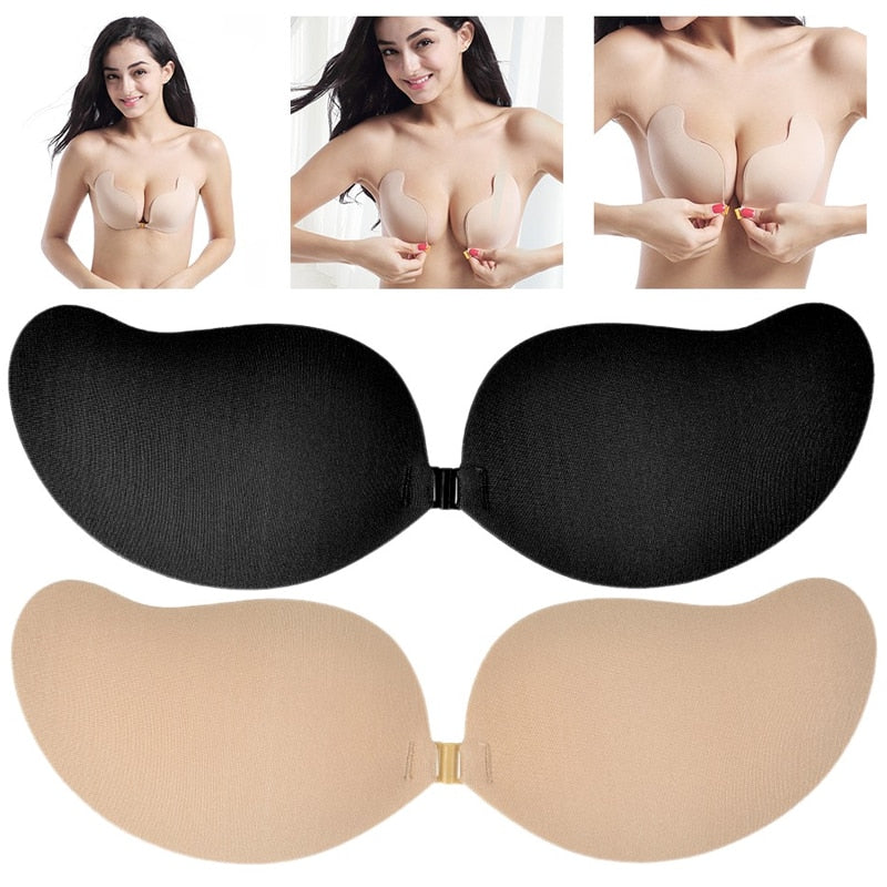 DERUILADY Adhesive Invisible Bras For Women Sexy Lingerie Seamless