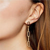 Free Shipping Long Copper Chain Earrings For Women Super Star Style Tassel Earring Jewelry Gift Brinco