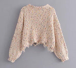 Chenille Pom Sweater