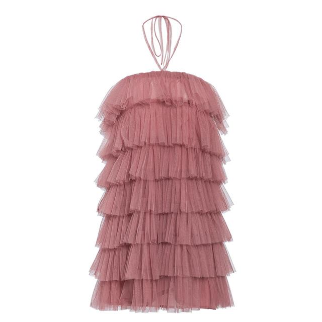 Sugar Plum Ruffled Mini Dress