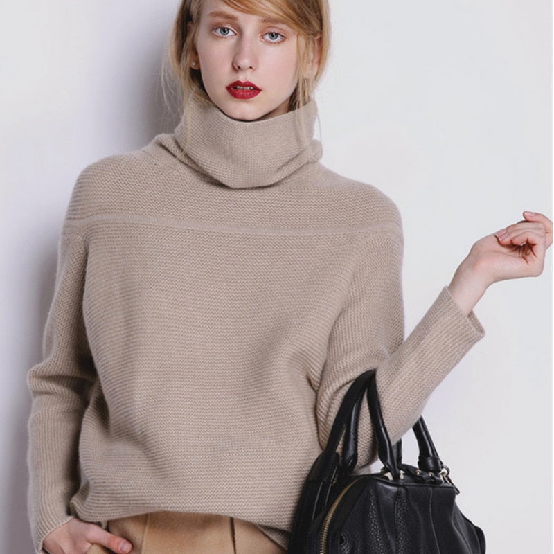 Cozy High Collar Mock Neck Sweater