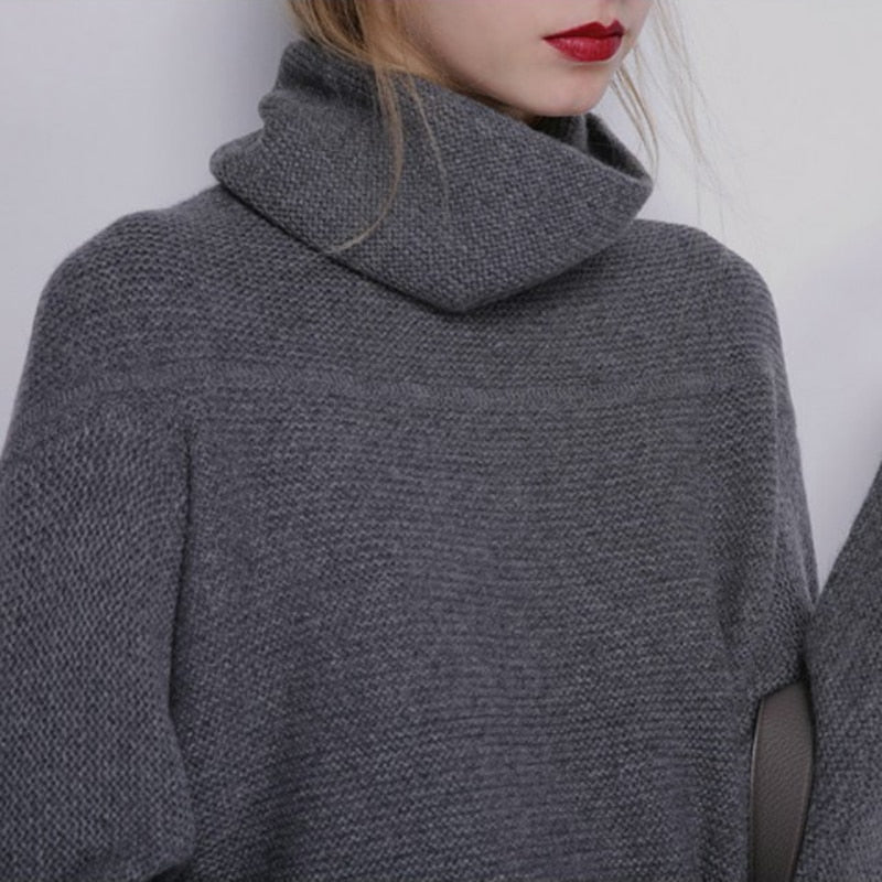 Cozy High Collar Mock Neck Sweater