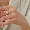 Alloy Faux-Pearl Ring